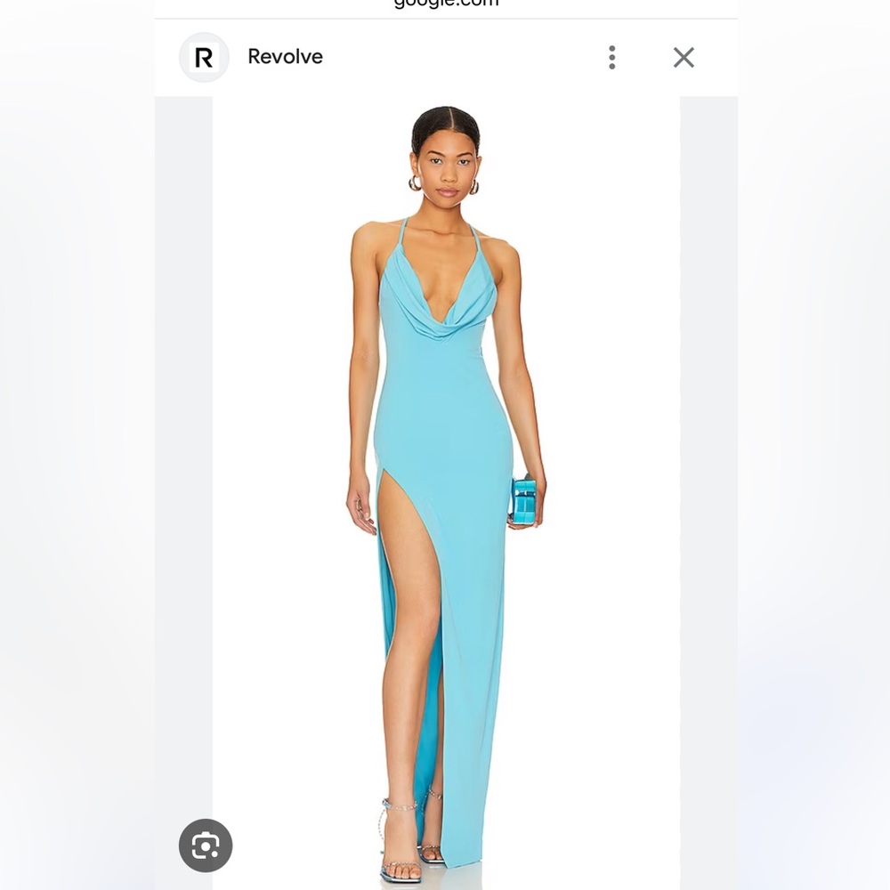 Katie May Dionysus Gown in Cyan